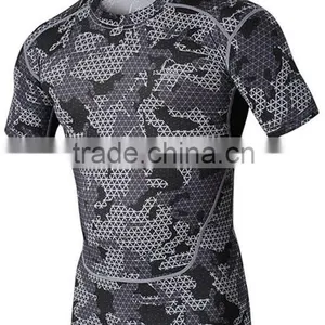OEM Men's Short Sleeve Training Athletic T-shirt Sportwear Tops thumbnail-1