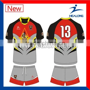 Black and Red South Africa Rugby Jersey Wholesale Rugby Jerseys Cheap Rugby League Jerseys thumbnail-3