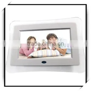 China High Quality Wide Figure Screen Butterfly Shaped 7 Inch Digital Photo Frame White thumbnail-1