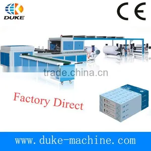 4-5 Ream/min DK-1300/1100 Computer Control High Speed Four Rolls Paper Reel Cutting Machine / A4 Paper Reel Cutting Machine thumbnail-1