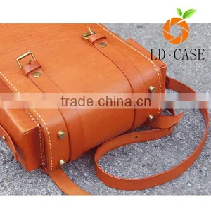 Vintage Backpack Leather / School Bag/ Rucksack/ Outdoor Travel Backpack thumbnail-4