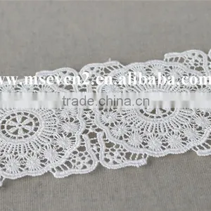 Good Price 100% Polyester Guipure Lace Trim Liturgical Lace Trim Bridal Lace Trim thumbnail-4