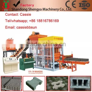 Professional Manufactory QT6-15B Automatically Concrete Block Making Machines China Product thumbnail-1