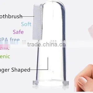 FDA Hygienic Silicone Baby Infant Finger Tip Toothbrush thumbnail-4
