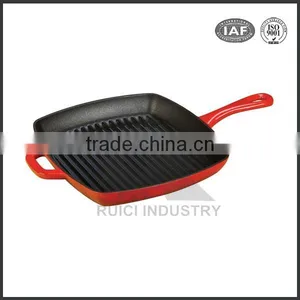 High Quality Red Enamel Cast Iron Pot thumbnail-2