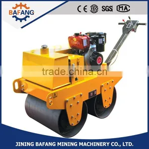 Double Drum Walk Behind Diesel Engine Vibratory Roller Road Roller thumbnail-1