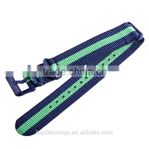 New Arrival Leather Nato Strap With Stainless Steel Buckle Strap ,18mm 20 mm 22mm is Available thumbnail-3