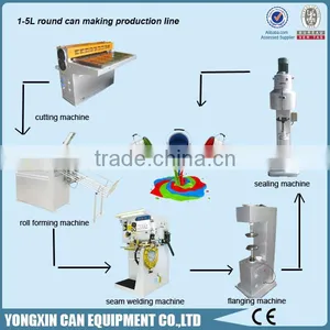 Chemical Using Tinplate Can Body Making Machine/Paint Oil Chemical Can Making Machine/10-20L Round Chemical Cylindrical Can thumbnail-1