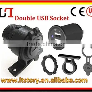 Waterproof USB Charger Adapter Socket 12-24V Power Jack Marine Motorcycle thumbnail-1