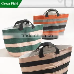 Green Field Canvas Flower Planter,Canvas Garden Planter Pot With Handle thumbnail-1