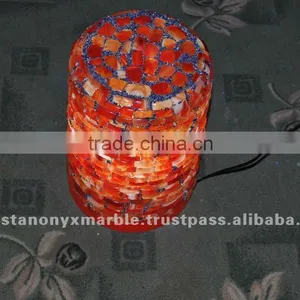 Gemstones Agates and Lapis Lazuli Lamps thumbnail-1