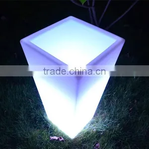LED E27 Plastic Commercial Planters Pots/outdoor Led Luminous Flower Pots thumbnail-4