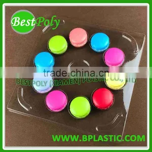 New Style Round Plastic Insert Tray for 10pcs Macarons thumbnail-4
