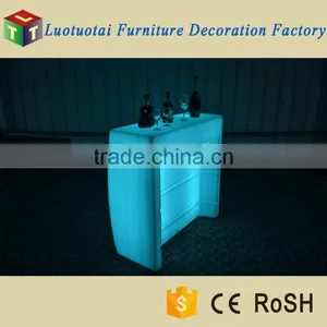 LED Remote Straight Bar Counter/ Hot Sell LED Rechargeable Bar Counter/LED Outdoor Lawn Use Bar Counter thumbnail-6