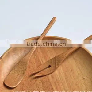 CY047 Natural Wooden Mini Spoon Fork Janpan Style Bamboo Fork Tableware Kit thumbnail-3