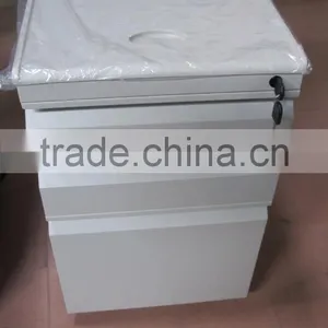 3 Drawers Metal Movable Cabinet Steel Mobile Pedestal With PVC Top thumbnail-3