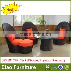 Leisure Rattan Garden Coffee Table Set Outdoor Furniture thumbnail-1