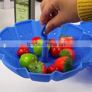New Design Silicone Steamer/silicone Fruit Colander thumbnail-1