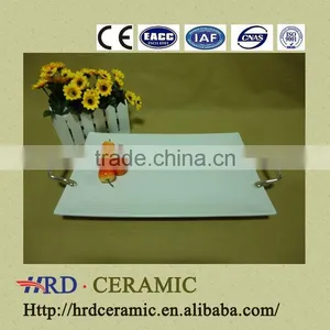 Stock Ceramic Plate With Handle in China thumbnail-1