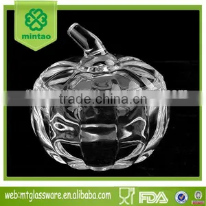 Table Wedding Glass Candy Jar With Crystal Shining thumbnail-1