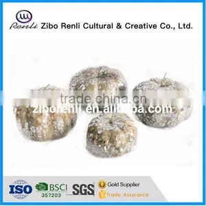 Purple Crackle Glass Artificial Pumpkins thumbnail-1
