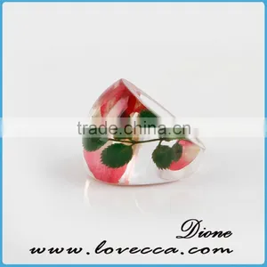 Botanical Jewelry Real WildFlower Nature Flower Resin Rings thumbnail-6
