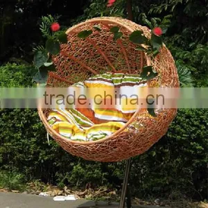 Patio Rattan Hanging Chair Swing thumbnail-1