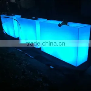 L60'' * W20'' *H40'' LED Lighted Flower Vase Planter Pot With Rechargeable Battery thumbnail-4