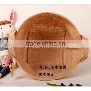 Waterproof Wholesale Manufacturer Green Jute and Include 4 Design Mixed Multi-function Debris Sundries Basket thumbnail-5
