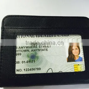Lock Wallet Slim RFID Blocking PU Leather Zipper Card Holder thumbnail-3