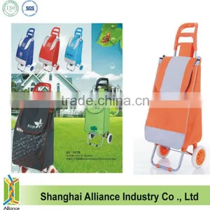 2 Wheels Portable Folding Shopping Trolley Cart thumbnail-1