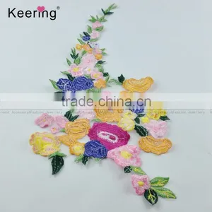 Sewing On Applique Embroidery Patches Lace Fabric Venice for Clothes Decorated thumbnail-1