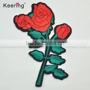 Fancy Applique Embroidery Flower Patches for Cloth Blouses WEF-071 thumbnail-1