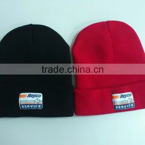 100% Acrylic Knitted Beanie Hat thumbnail-3