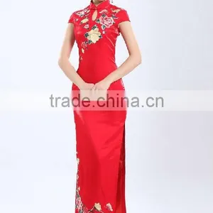 qi Pao, Black,Chinese Unique Style,cheongsam thumbnail-1