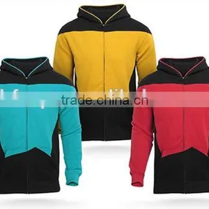 Plain Custom Dri Fit Zip Up Hoodies Wholesale thumbnail-2