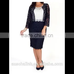Best Selling Women Spring Fashion Blue Lace Jacket OEM Service thumbnail-1
