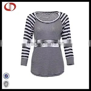 Cannda Long Sleeve Custom Stripe Baseball Jersey Baseball Shirt Women thumbnail-1