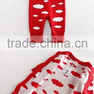 Western Infant Toddler Baby Cotton Knitted Jumper Romper With Hat thumbnail-6