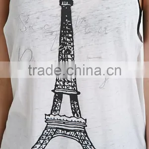 Paris Printing Tank Top Selling Products 2015 in thumbnail-5