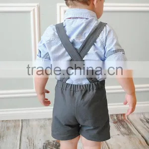 Suspender Shorts Vintage Adjustable Baby Boy Clothes Wholesale Children's Boutique Clothing thumbnail-2