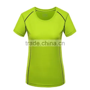 Hot Sale Plain Women/ladies Blank 100%polyester Sport Dry Fit Summer T-shirts thumbnail-4