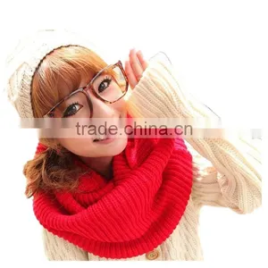 Simple and Fashion High Quality 7 Color Choice Circle Neckwear Lovely Magic Scarf Ladies Scarves thumbnail-2
