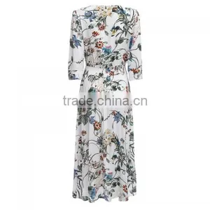 2017 High Waist One-piece Dress Big Pendulum Type Fashion Dress thumbnail-5