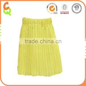 Summer Season Clothes Double Layer Chiffon Pleated Skirt for Girl thumbnail-2