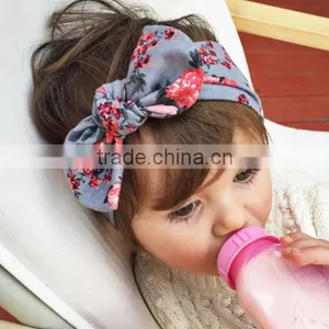 100% Cotton Fabric Printed Kids Girl Headband thumbnail-1