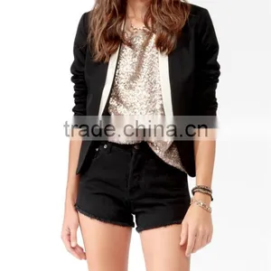 Contrast Shawl Collar Blazer thumbnail-1