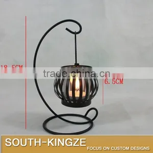 18.5cm Tall Mini Pumpkin Shape Iron Metal Lamp Stack thumbnail-2