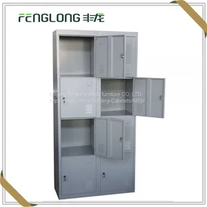 Wide White 1 Door Iron Locker With Hanging Rod thumbnail-1