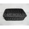 Black Recycling Rattan Fruit Basket Not Fade Handicraft For Home thumbnail-1